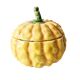 Sarreguemines majolica pumpkin jam pot 1930