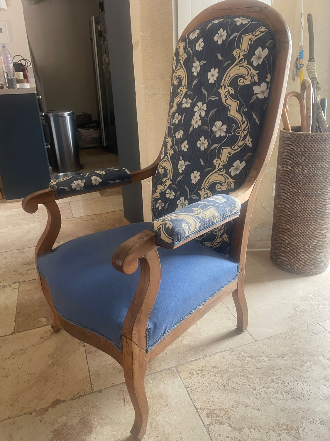 Voltaire armchair 19th century Restoration