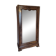 Antique wardrobe with one door and mirror.