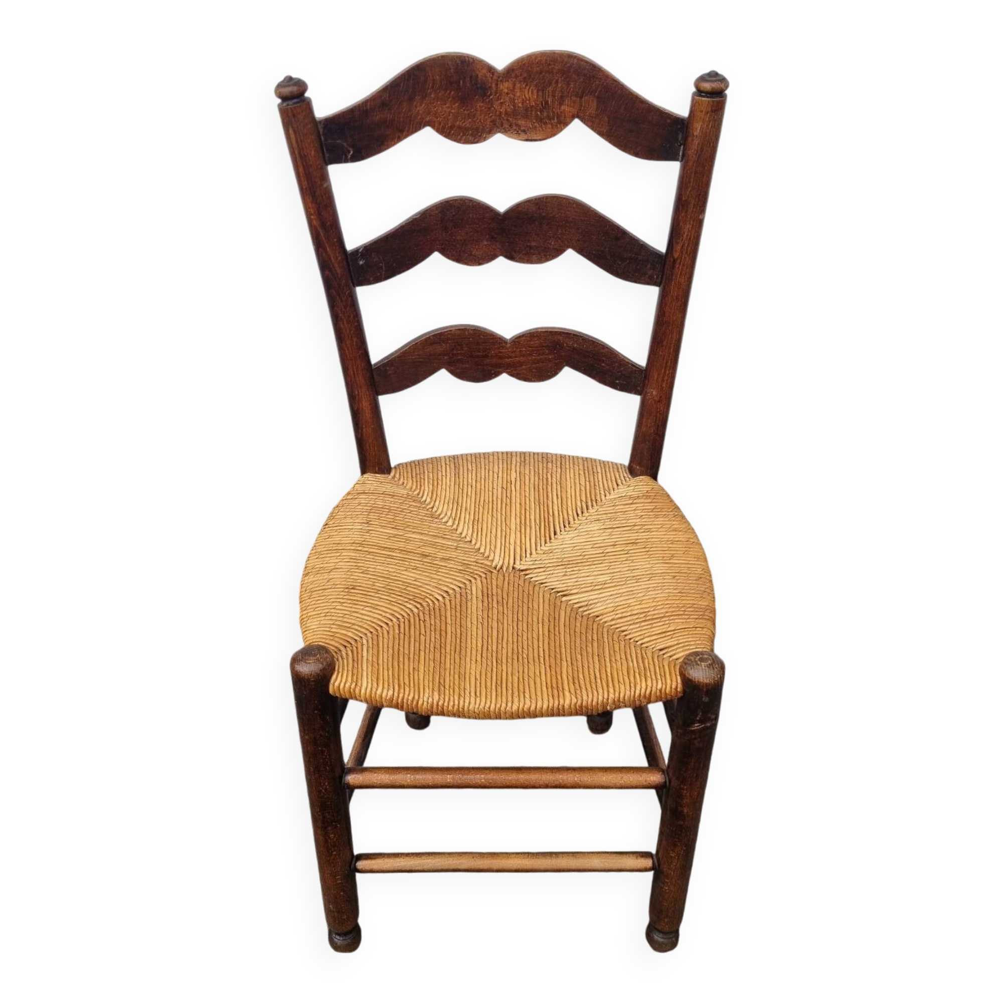 Rustic castle mustache chair