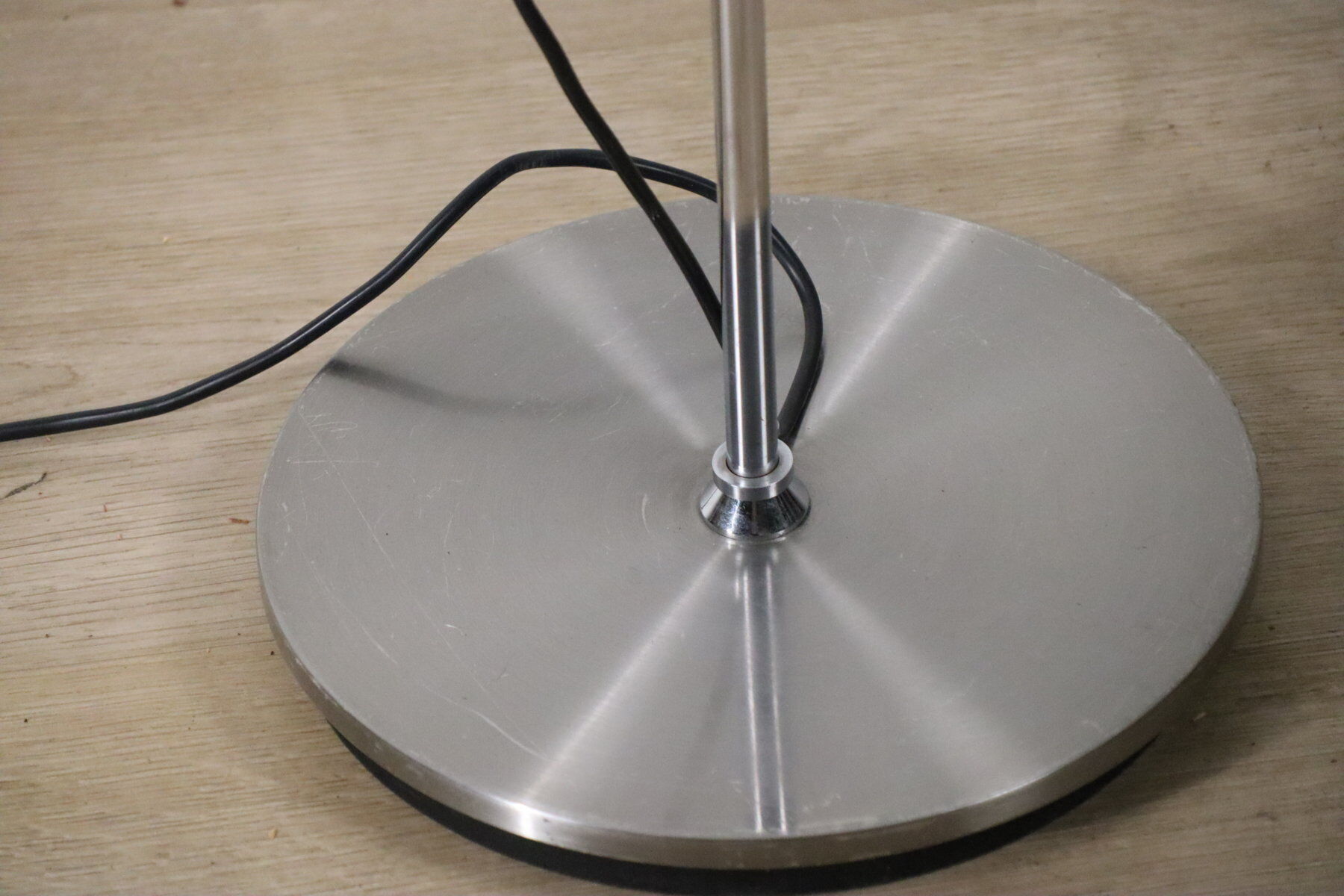 Vintage chrome metal floor lamp - 1970
