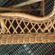 Two-chair wicker set and coffee table