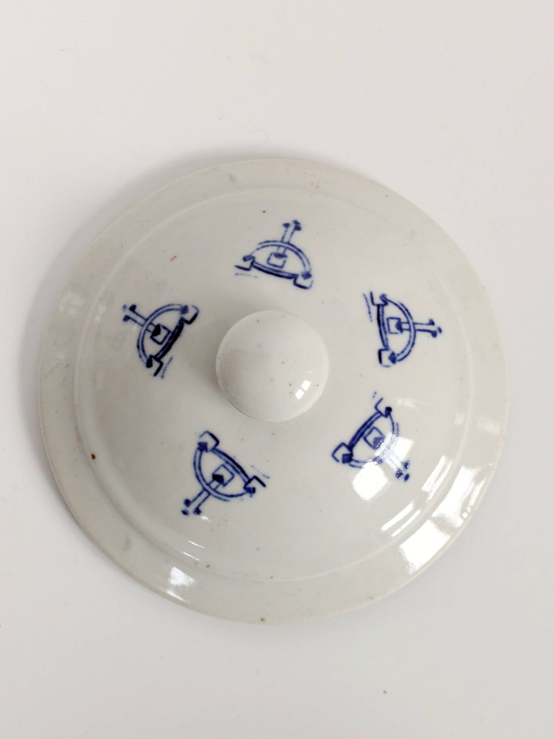 Set of 2 vintage ceramic terrines from Saint-Uze, Art Deco.