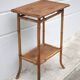Bamboo and woven wicker table, vintage bamboo console, side table