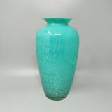 1970s Exquisited Handcrafted Green Vase by V.A.M. in Murano Glass. Made in