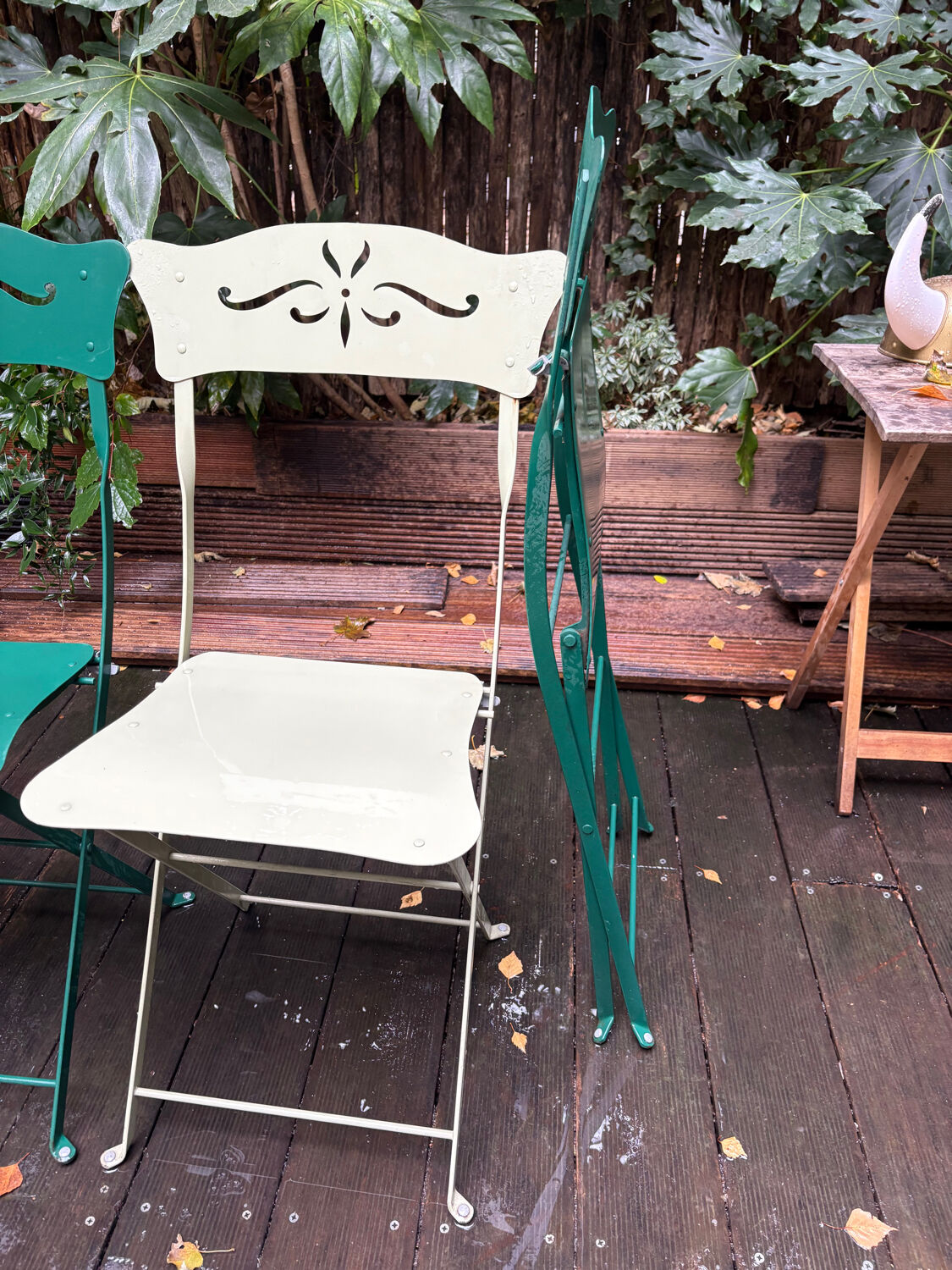 4 Fermob outdoor folding chairs