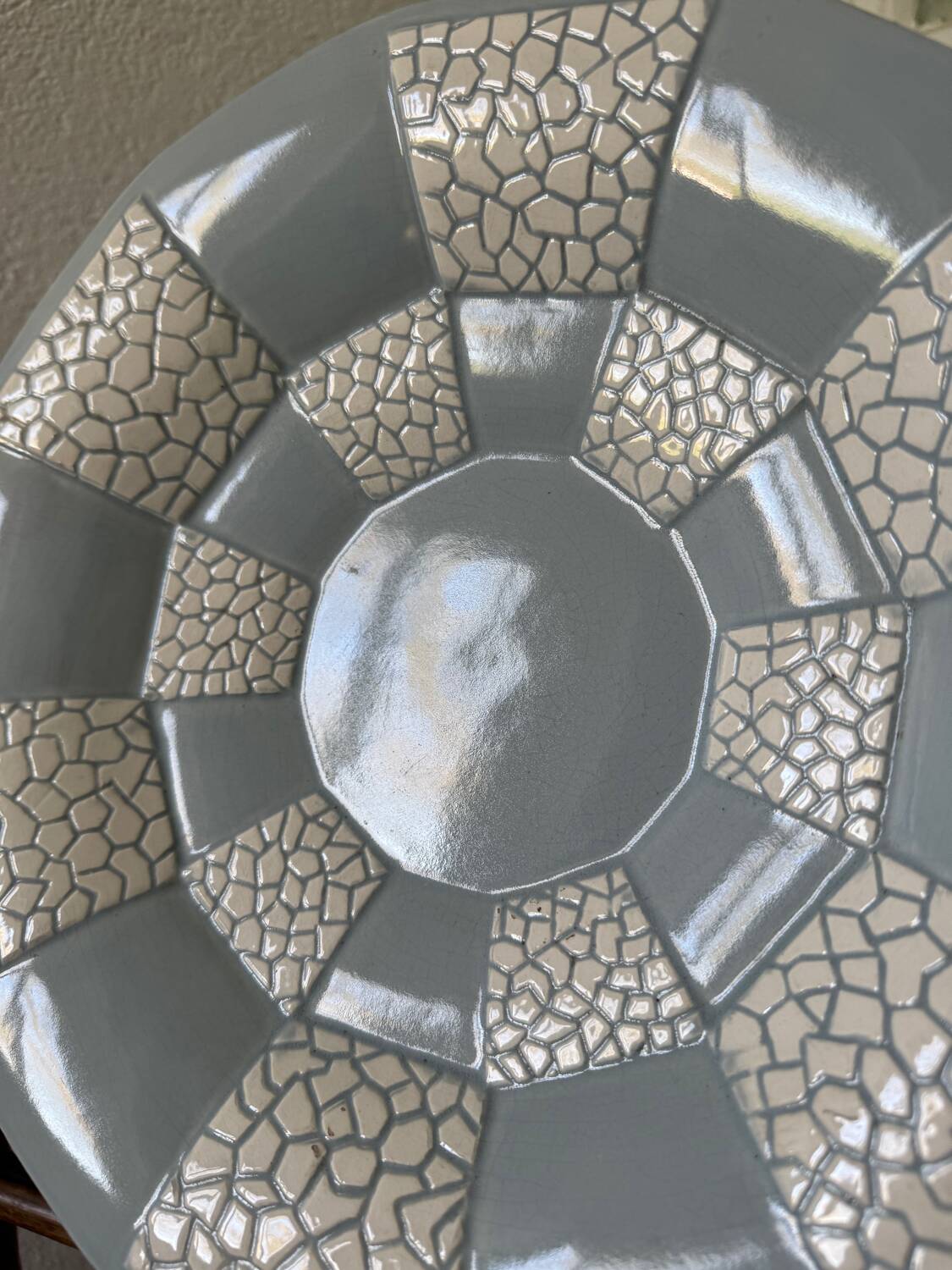 Art Deco ceramic footed dish