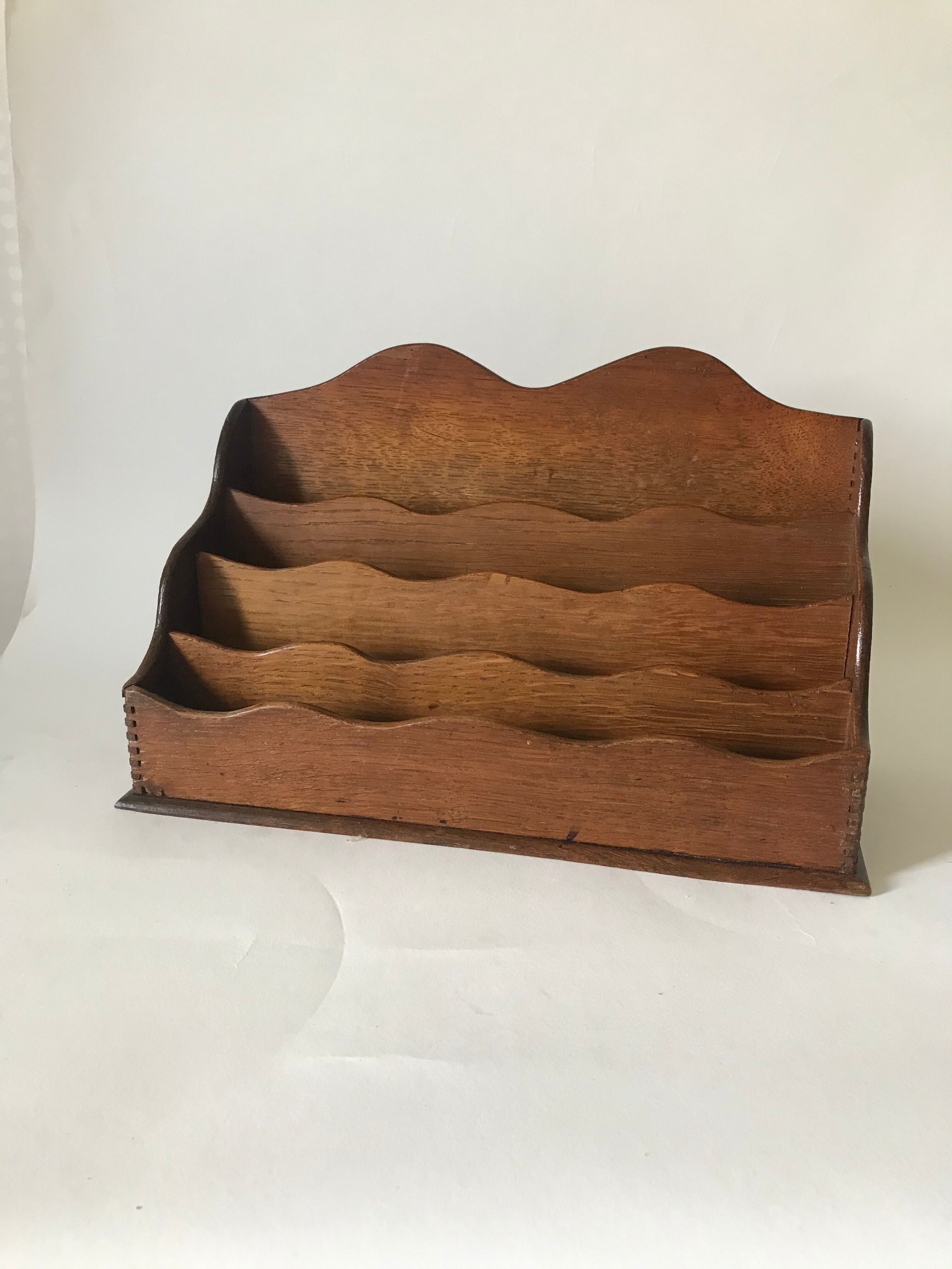 Old wooden mail door