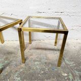 Gold side table