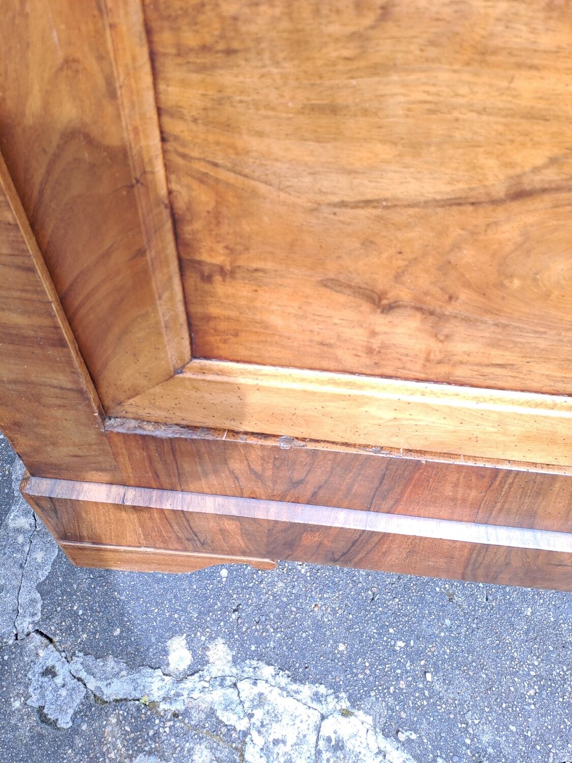 Louis Philippe blond walnut bookcase