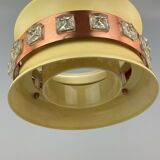 70s lamp light hanging lamp ceiling lamp metal Space Age Design VEB 60s