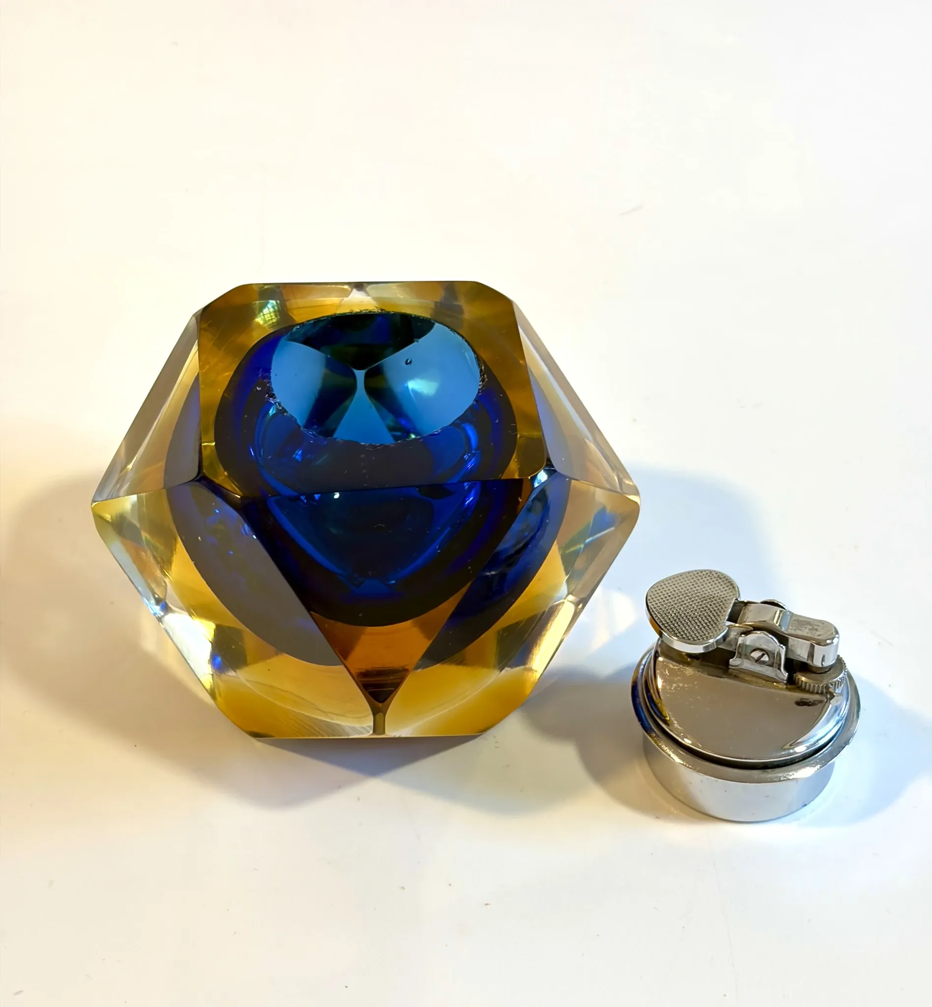 Vintage Murano Sommerso Table Lighter