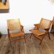 2 folding chairs vintage Rex lounge by Niko Kralj design