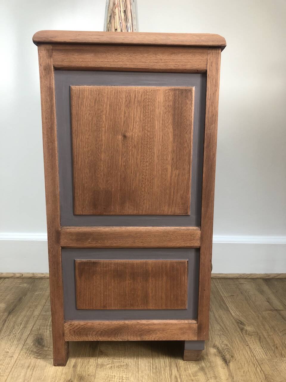 Adorable wooden bedside table