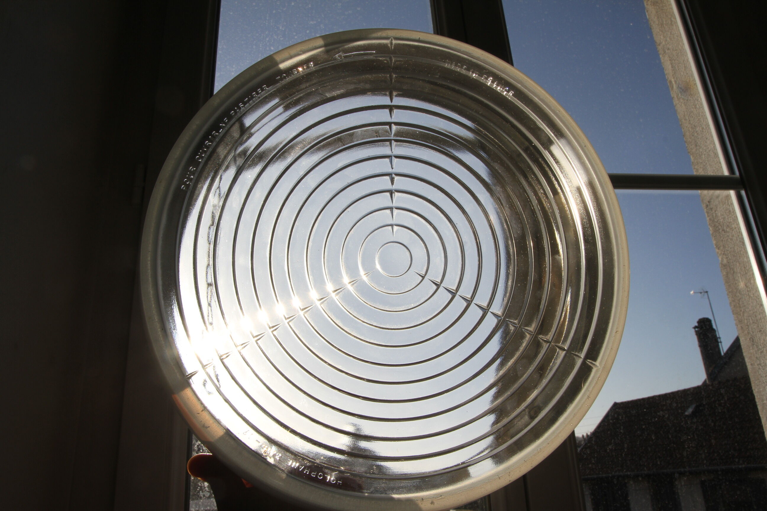 Holophane glass ceiling light - 34 cm