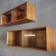 Large Danish Walnut Wall-Mounted Cabinets. 1960s, Set of 2
