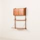 Scandinavian home office teak wall unit model Ergo by John Texmon, Norway