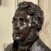 Bronze bust of Admiral Hucos, signed Dubray 1854