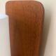 Vintage Scandinavian teak and opaline wall lights