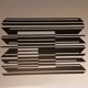 Sérigraphie vintage Victor Vasarely d'après œuvre linéaire, circa 1970