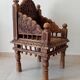 Fauteuil Ancien Pidha Rajasthan XIXeme en Palissandre