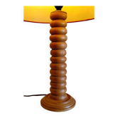 Table lamp base in solid wood, Scandinavian style - mid 20th century.