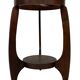 Table d'appoint Art Déco en chêne au design minimaliste