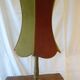 Lampe en bronze et velours 70 cm