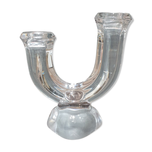 bougeoir en cristal vintage