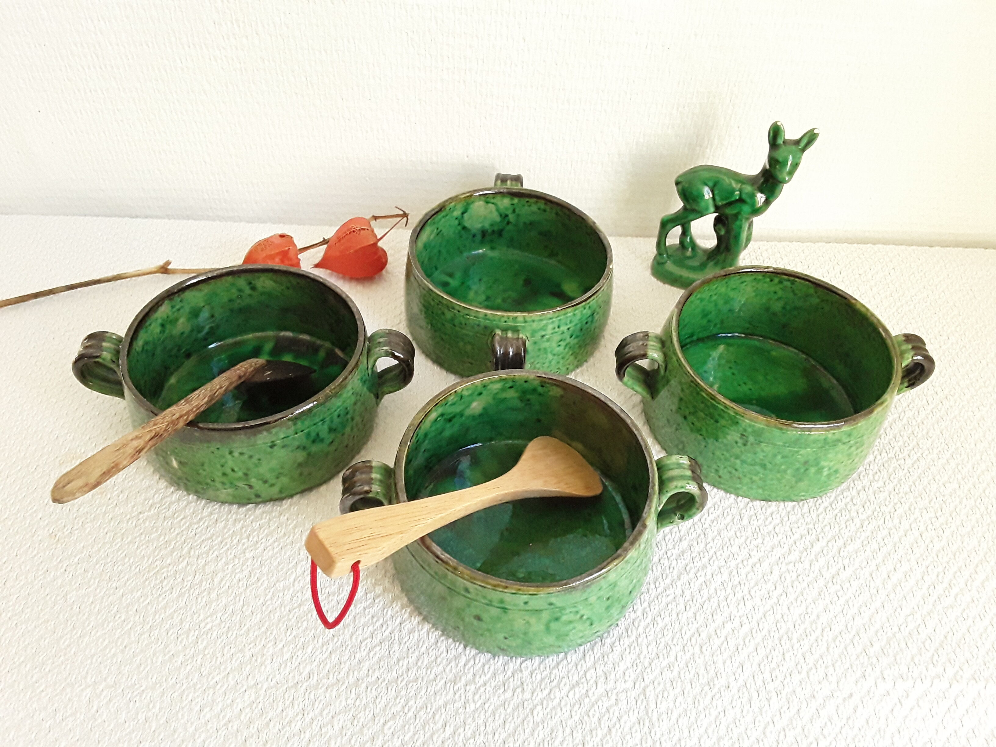 Vintage Vallauris ear bowls