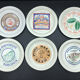 St Amand earthenware cheese plates, Fromages de France series