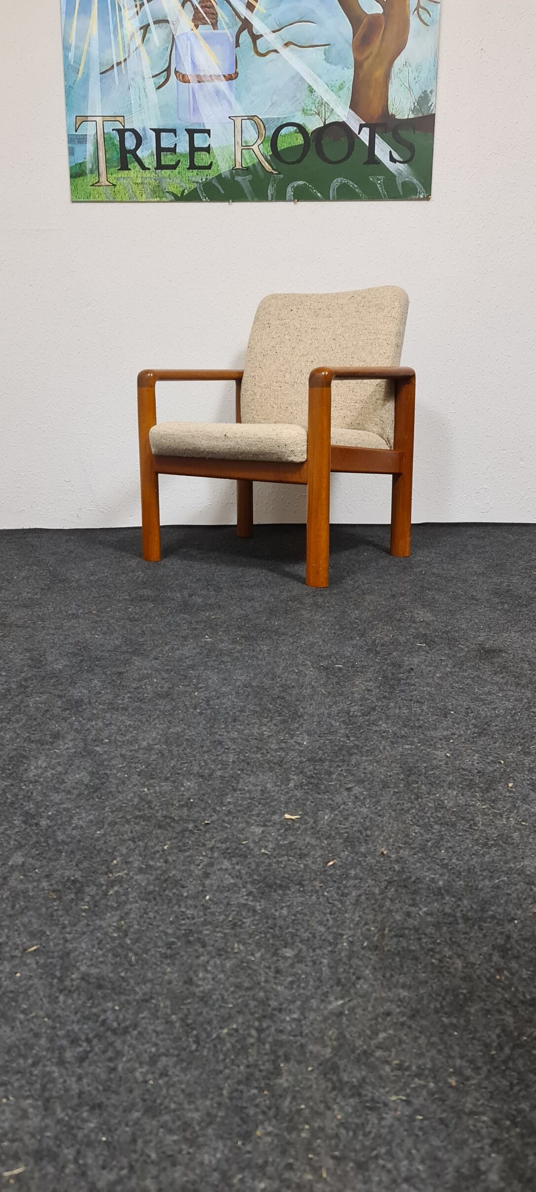 Vintage teak Danish design armchair by SVA Mobler Denmark