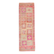 Tapis de couloir oriental vintage rose pâle 3x10, 103x326 cm