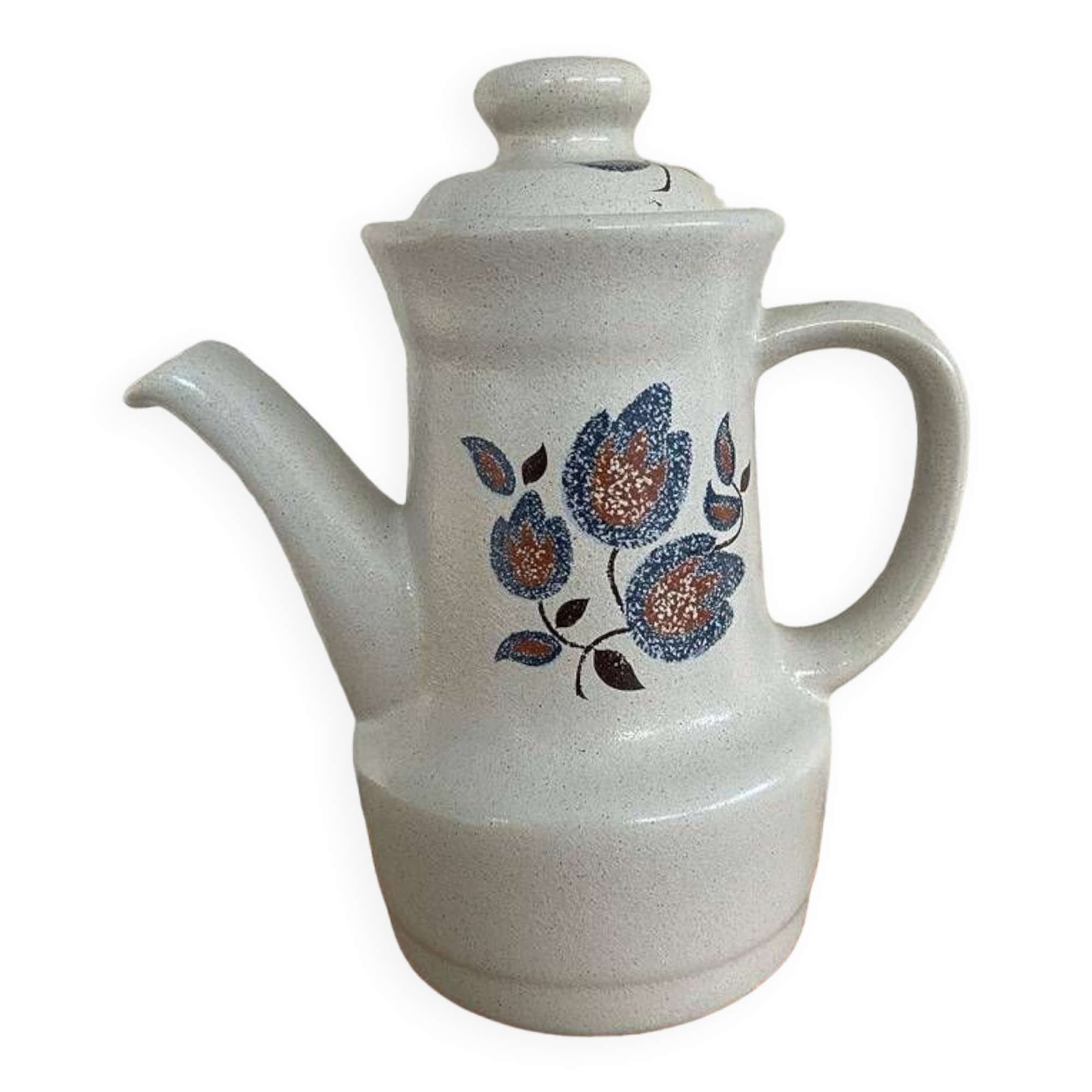 Saint Amand enameled stoneware coffee maker, Sologne decor