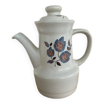 Saint Amand enameled stoneware coffee maker, Sologne decor