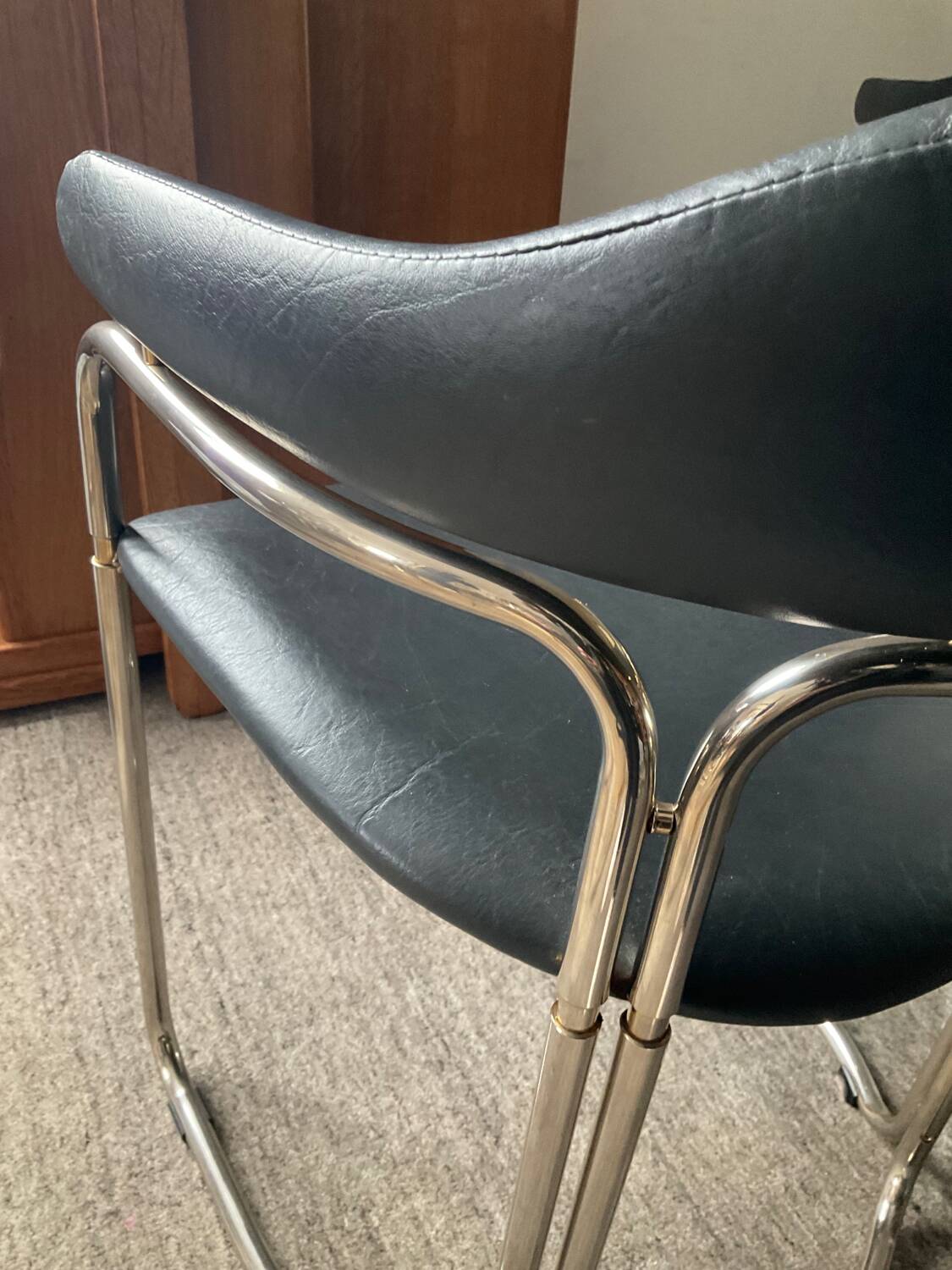Series of 4 Italian armchairs by Otto Gerdau 70s