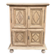 Buffet armoire with 4 doors, diamond point, stripped in light oak from the 1970s.
