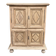 Buffet armoire with 4 doors, diamond point, stripped in light oak from the 1970s.
