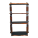 Etagere murale en bois noirci