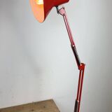 Vintage Italian Red Architect Table Lamp, 1970s