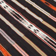 Tapis Kilim turc à motif marocain rayé en 100 % laine, 181x305 cm