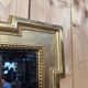 Louis XVI style gilded wood pediment mirror