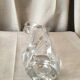 Vase en cristal de vannes de forme elancee