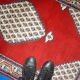 Tapis Vintage Seraband Indien en Laine, Années 1970, Élégance Artisanale