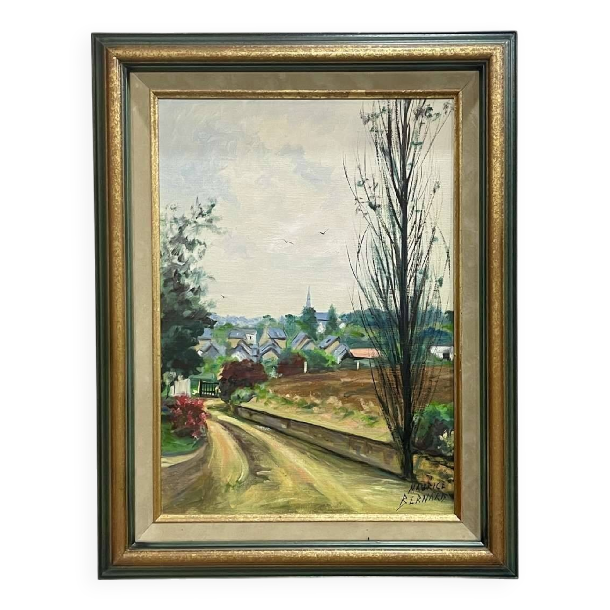 Oil on canvas by Maurice Bernard (1927-2005) Kerpalud