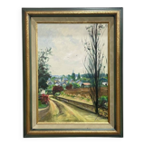 Oil on canvas by Maurice Bernard (1927-2005) Kerpalud
