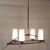 Modernist chandelier by Gaston Fossati for Les Ateliers d'art d'Uzes - 1950s