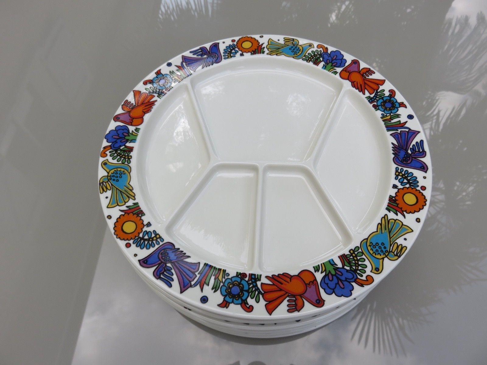 6 plates Acapulco Villeroy & Boch years 70