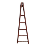 Antique rustic wooden decorative ladder, 155 cm