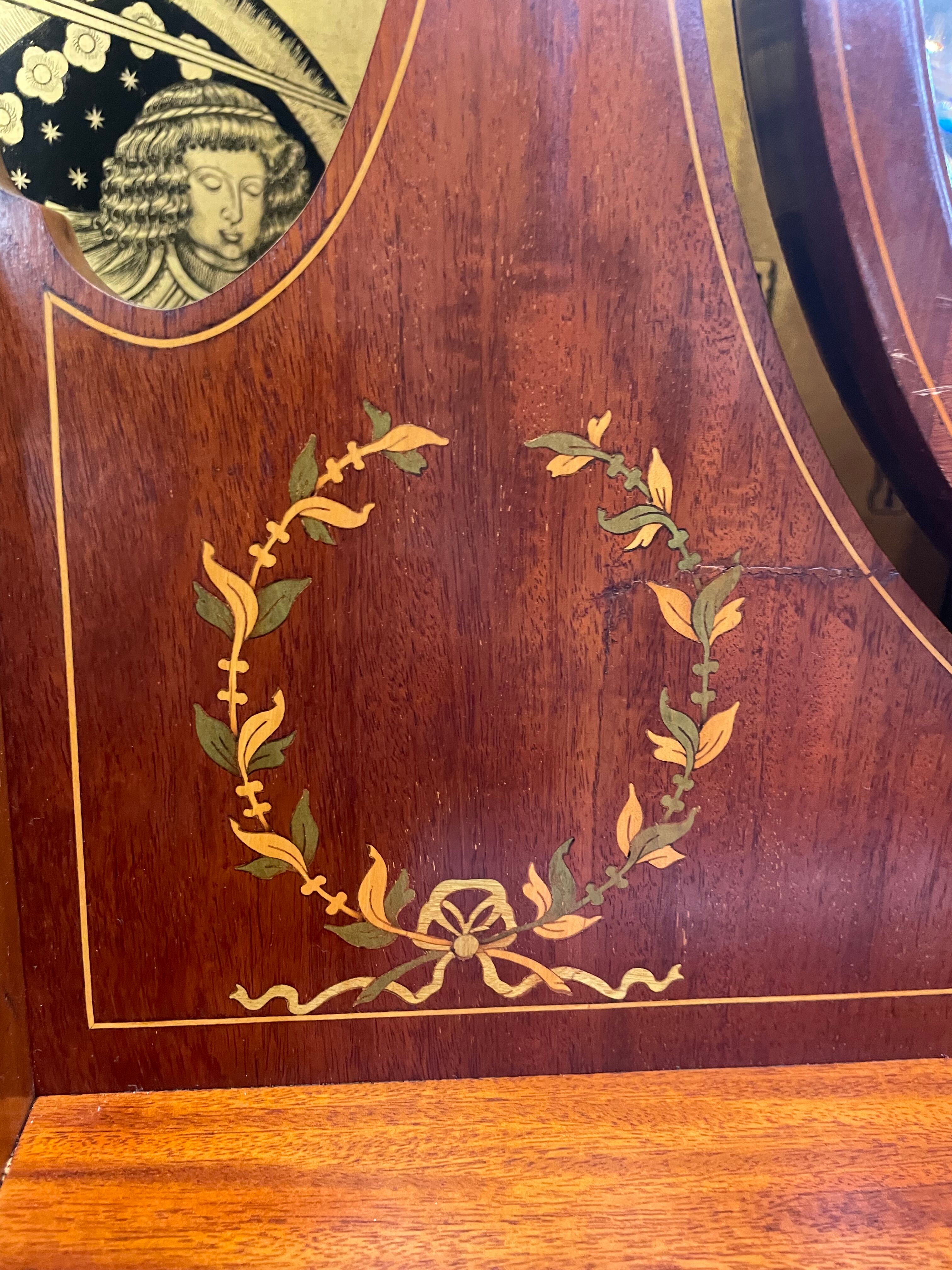 Restored mahogany English dressing table